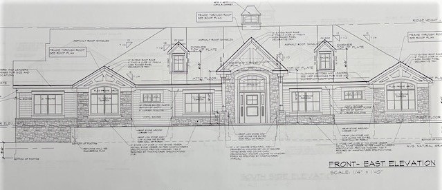 Architect drawing of a new medically supportive community residence in Old Tappan, NJ.